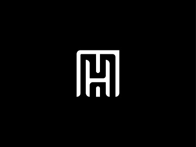 MH Monogram branding corporate design design illustration logo minimal typography ui ux vector