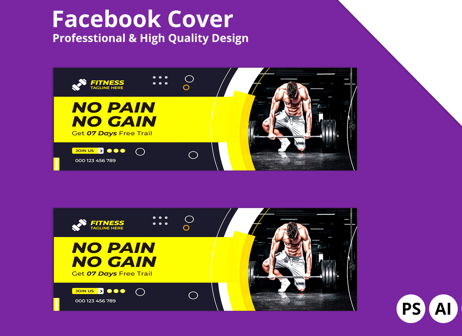 Fitness Facebook Cover by Md Rafiul Haque on Dribbble