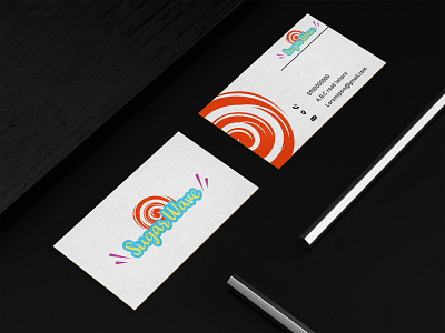 Bussniess card branding candy design graphic design logo