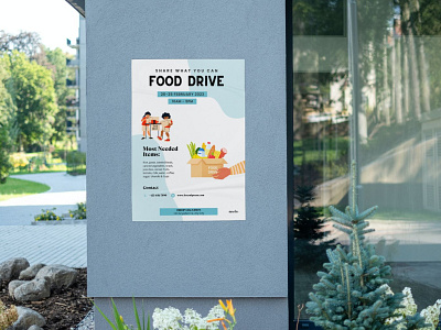 Wall Poster abstract branding design drive food fooddrive graphic design poster wall wallposter