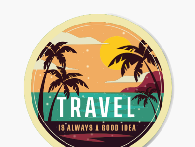 TRAVEL LOGO design art illustration art logo design photoshop editing thumbnails travel agency travel logo design traveling