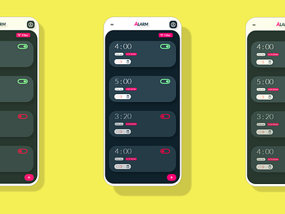 Alarm App UI Design