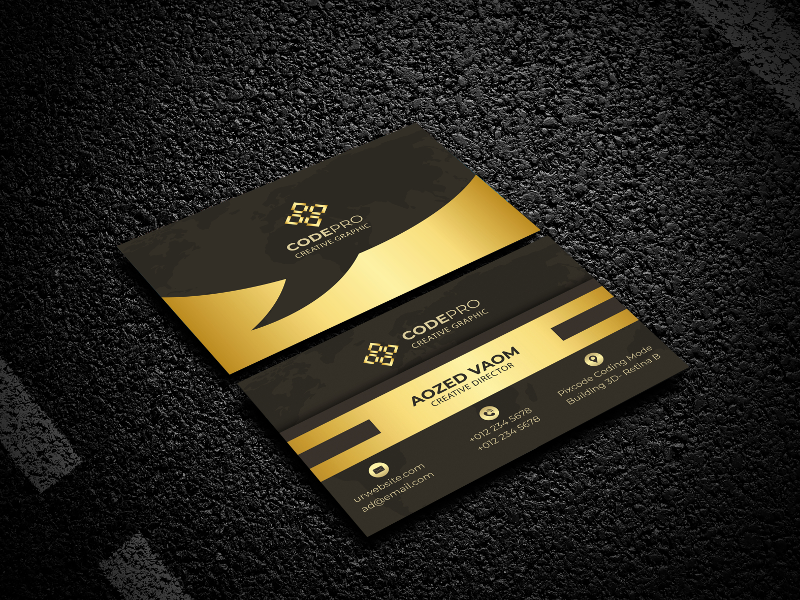 luxury business card deign by Smasad938 on Dribbble