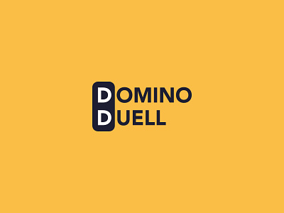 DOMINO DUEL — Logo app branding design flat logo minimal ui ux vector