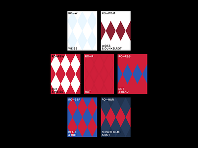 Die Roten Poster Set — RO— W / R / B design editorial design flat football graphic design minimal poster design soccer sports