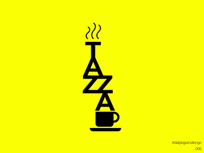 Daily Logo Challenge #6: TAZZA dailylogochallenge