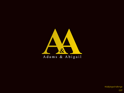 Dailylogo 007: Fashion brand Adams&Abigail dailylogochallenge