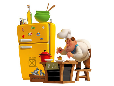 Chef art character chef illustration