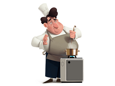 Chef art character chef illustration