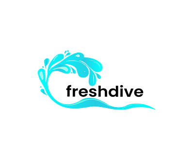 Freshdive branding design graphic design illustration logo typography vector