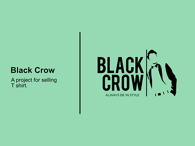 Logo for blackcrow ( tshirt bussines ) affinitydesigner branding design graphic design graphicdesign illustration illustrator logo minimal