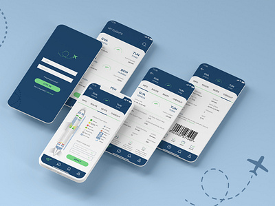 Boarding Pass Application airplane app applicationdesign boardingpass design ios mobile mobiledesign ui ux uxui