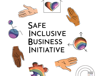 Safe Inclusive Business Initiative Sticker Design design illustration sticker vector