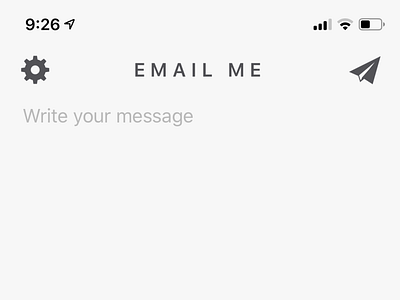 New Focus Theme for Email Me App.