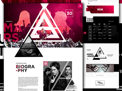 Preview03 - 30 Seconds To Mars 30secondstomars editorial music site ui ux webdesign website