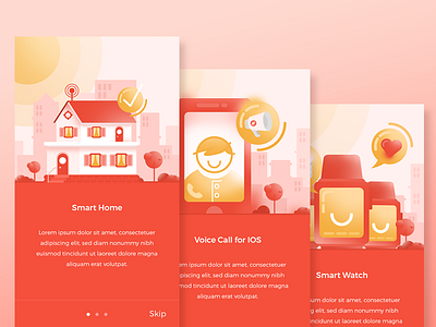 Walkthrough Illustration app home illustration intro ios mobile onboard screen walkthrough