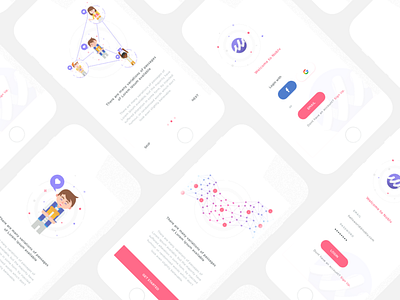 Nobly - Onboarding android app clean illustration login minimal onboarding people signup walktrough