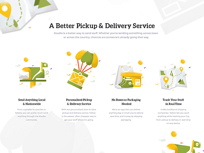 Delivery Icon courier delivery homepage icon illustration message onboard send service shipment