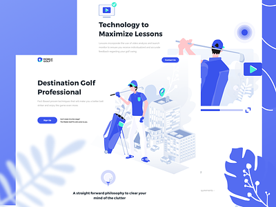Landing Page for Mobile Golf Pro