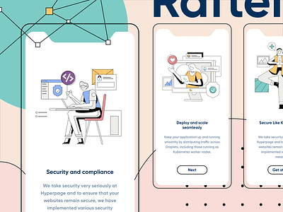 Raftel Illustration Pack app design ecommerce icon illustration mobile office people security service vector website