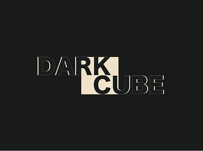 DarkCube logo design illustration logo