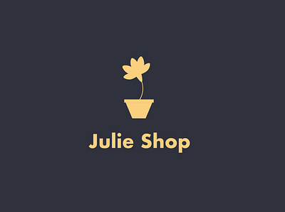 Julie Shop logo design illustration logo