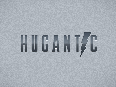 Hugantic lightning logo web