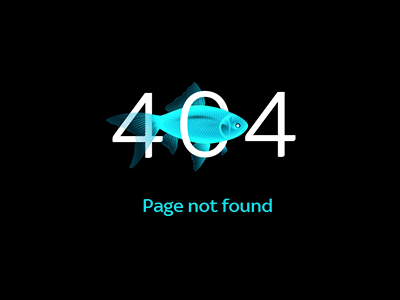 404 404 design error fish page web