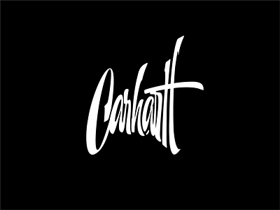 Carhartt lettering work