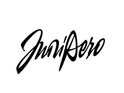 Junipero lettering blackandwhite brandidentity branding calligraphy design graphic graphicdesign lettering lettermark letters logo mark maxbeznos type typo typography