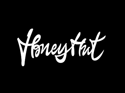 Honey Hut burgers brandidentity branding calligraphy design graphicdesign lettering logo maxbeznos typography