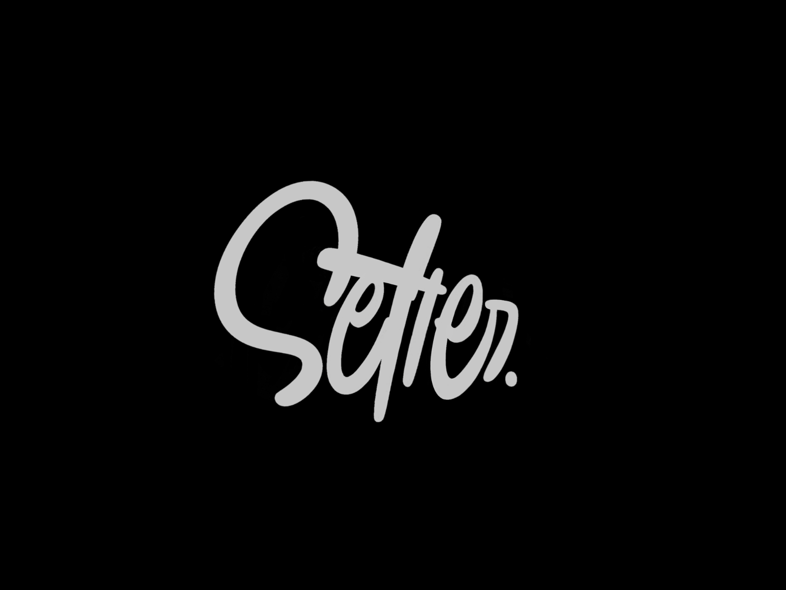 Lettering logo for Setter App by Max Beznos on Dribbble