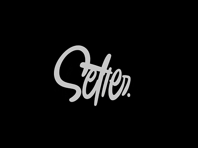 Lettering logo for Setter App brandidentity branding calligraphy design graphicdesign lettering logo maxbeznos type typography