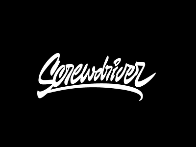 Screwdriver Garage lettering logo brandidentity design graphicdesign lettering logo maxbeznos typography