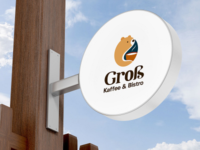 Groß Kaffee & Bistro Logo brand design branding cafe cafe design graphic design logo logo design visual identity