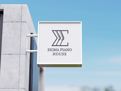 Sigma Piano House logo brand brand logo branding branding design graphic design logo logo design logo ideas piano design piano logo piano store piano store logo store logo visual identity