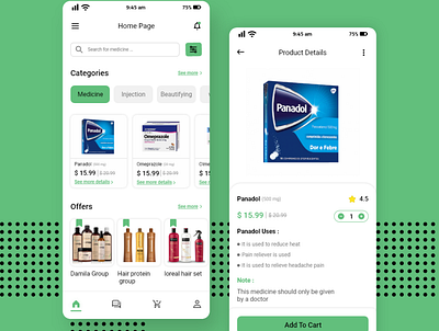 Pharmacy App _ Ui design adobexd app des design ui uiux ux