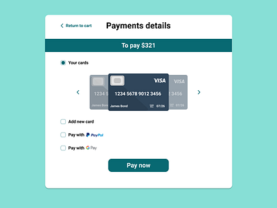 #DailyUI - credit card checkout - Daily UI 002