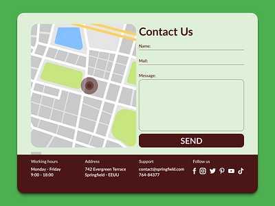 #DailyUI - Contact Us - Daily UI 028