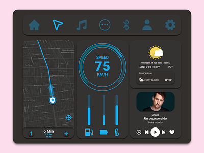 #DailyUI - Car Interface - Daily UI 034 daily ui dailyui design diseño diseño gráfico diseño ui diseño ux diseño uxui diseñoui diseñouxui figma graphic design ui ui design ux design uxui