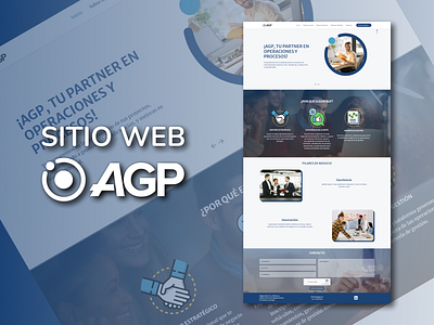 SITIO WEB AGP SA css diseño gráfico diseñoui figma graphic design html javascript js ui uidesign webdesign