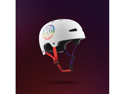 TSG Evolution OG action bmx helmet old school original purple red skateboard sport white