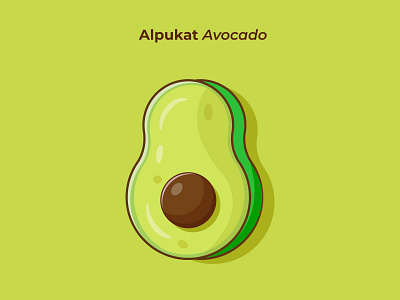 Alpukat Avocado animation graphic design illustration vector