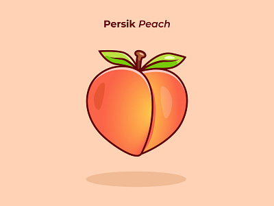 Persik Peach design graphic design illustration vector
