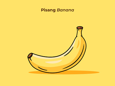 Pisang Banana design graphic design illustration logo vector