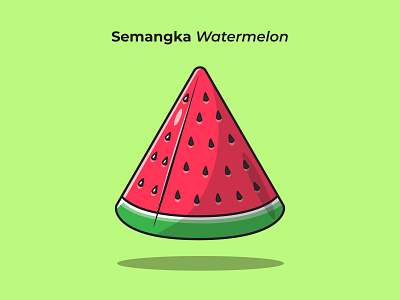 Semangka Watermelon design graphic design illustration logo vector