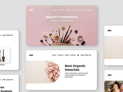 Beauty Website branding ui uiux web beauty design web design website