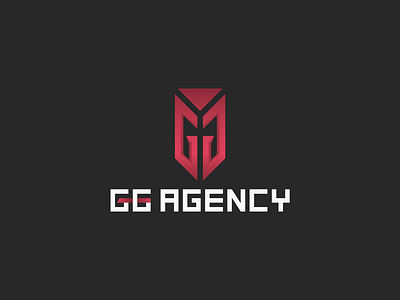 GG Agency Branding branding esports gaming gradient logo red typography