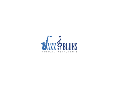 Jazz&Blues Branding blue brand identity branding logo music music instruments typography