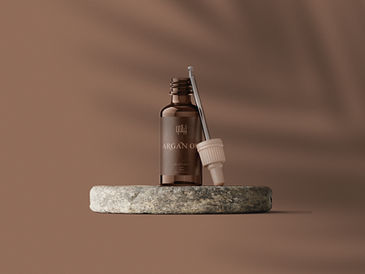 Khayali Branding argan oil bio brand identity branding brown cosmetic design logo nature typography